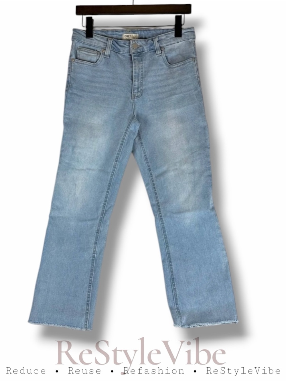 OAT NEW YORK Women’s Size 4/27 Denim Jeans High Rise Ankle Stretch Straight Fit